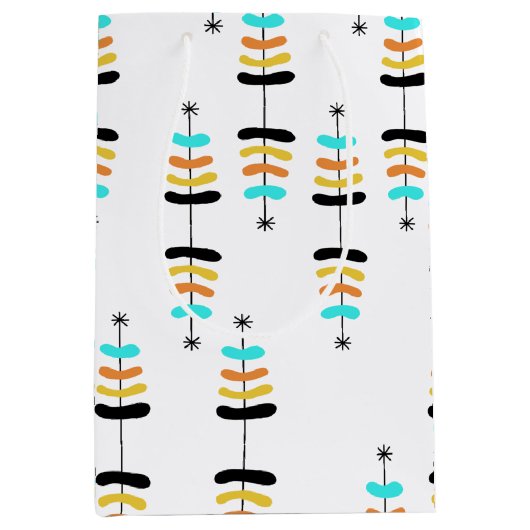 Retro kerstboom - cadeautas (Voorkant)