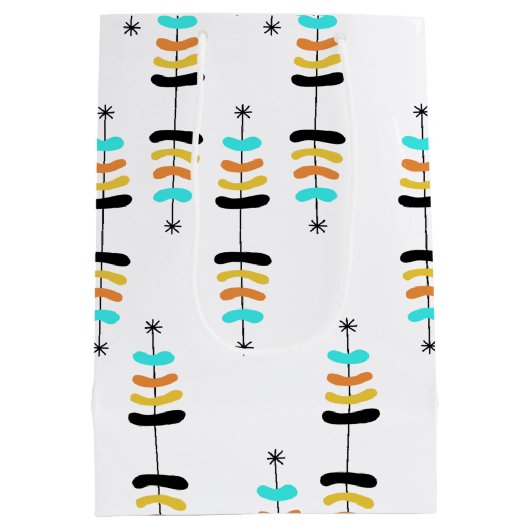 Retro kerstboom - cadeautas (Achterkant)