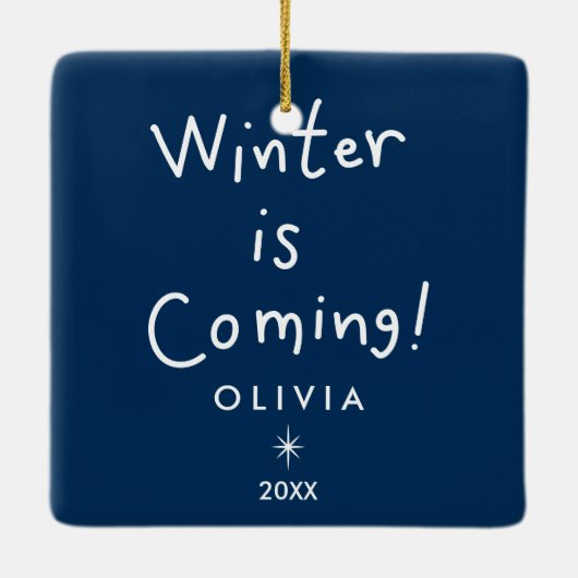 Retro Kerstboom Cookie Ornament (Achterkant)