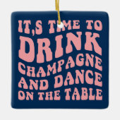 Retro Kerstboom Cookie Ornament (Voorkant)