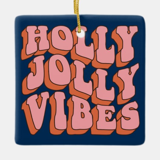 Retro Kerstboom Cookie Ornament (Voorkant)