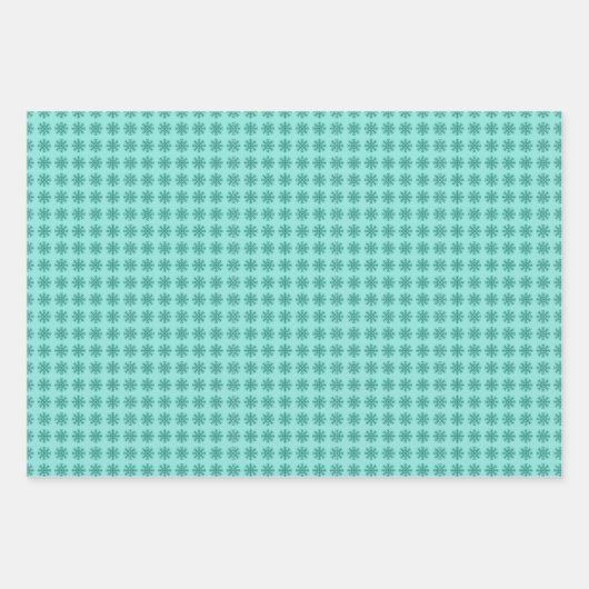 Retro kerstboom en Snowflakes Inpakpapier Vel (Voorkant 2)