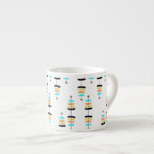 Retro Kerstboom Espresso Cup Kop (Voorkant rechts)