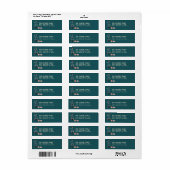 Retro Kerstboom Etiket (Full Sheet)