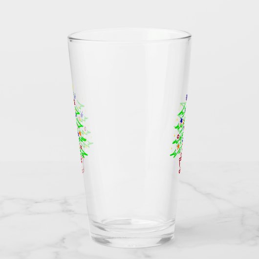 Retro kerstboom glas (Links)