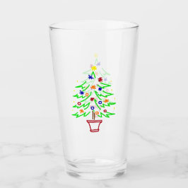Retro kerstboom glas