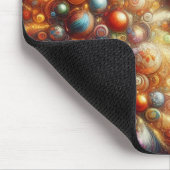 Retro Kerstboom + Kerstboom Decoraties Muismat (Hoek)