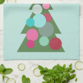 Retro Kerstboom Keukendoek Theedoek (Gevouwen)