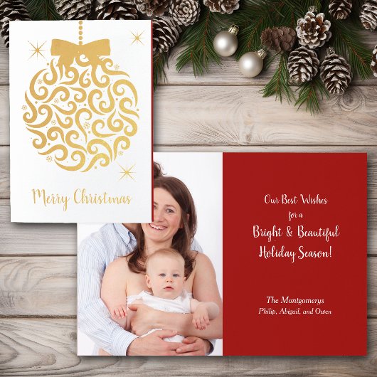 Retro Kerstboom Lampje Foto Sjabloon Folie Kaart