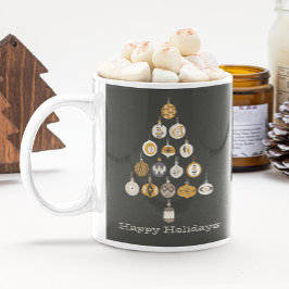 Retro kerstboom Ornament warme chocolademelk Koffiemok