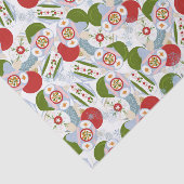 Retro Kerstboom Ornamenten Decoraties Tissuepapier (Detail)