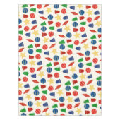 Retro kerstboom ornamenten tafelkleed (Voorkant)