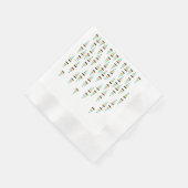 Retro Kerstboom Papieren Servetten (Hoek)