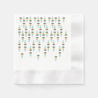 Retro Kerstboom Papieren Servetten