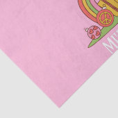 Retro kerstboom roze tissuepapier (Detail)