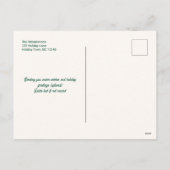 Retro Kerstboom Vakantie Foto Briefkaart (Achterkant)