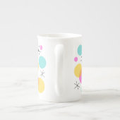 Retro kerstboom versiering mok bone china (Achterkant)