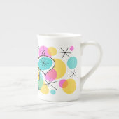 Retro kerstboom versiering mok bone china (Rechts)