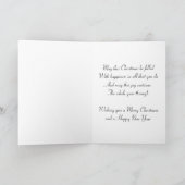 Retro kerstboom-Wenskaart Feestdagen Kaart (Binnen)