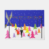 Retro kerstboomklep Boerderij Deurmat (Voorkant)