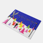 Retro kerstboomklep Boerderij Deurmat (Schuin)