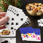 Retro kerstboomkleppen Boerderij Pokerkaarten (Insitu)