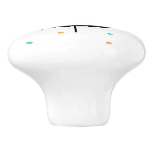 Retro-kerstboomknop Keramische Knop (Zijkant)