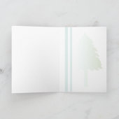 Retro kerstboomontwerp feestdagen kaart (Binnen)