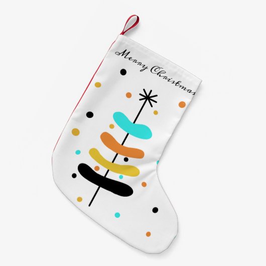 Retro kerstboompanden kleine kerstsok (Voorkant (Hangend))