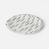 Retro kerstboompapier Borden Papieren Bordje (Gekanteld)