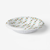 Retro kerstboompapier Bowls Papieren Kommen (Gebogen)