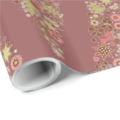 Retro kerstboompapier cadeaupapier (Rol Hoek)