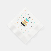 Retro-kerstboompapier Napkins Servet (Hoek)