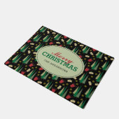 Retro Kerstboompatroon Deurmat (Schuin)