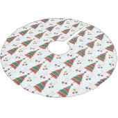 Retro-kerstboompatroon Kerstboom Rok (Gekanteld)