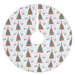 Retro-kerstboompatroon Kerstboom Rok