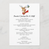 Retro kerstbruiloft menu (Voorkant)