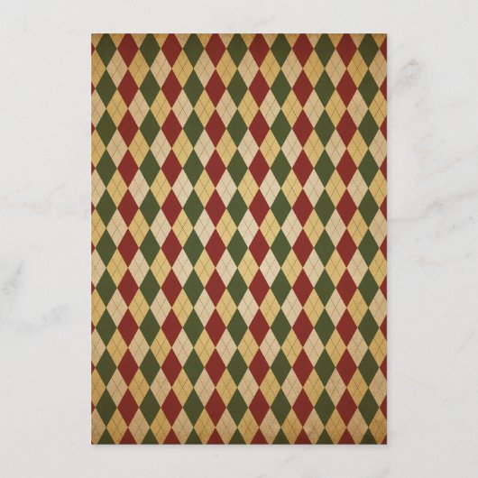 Retro kerstbruiloft menu (Achterkant)