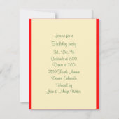 Retro-kerstbulbons Kaart (Achterkant)