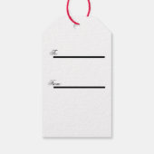 Retro Kerstcadeau Label – Gezellige open haard Cadeaulabel (Achterkant)