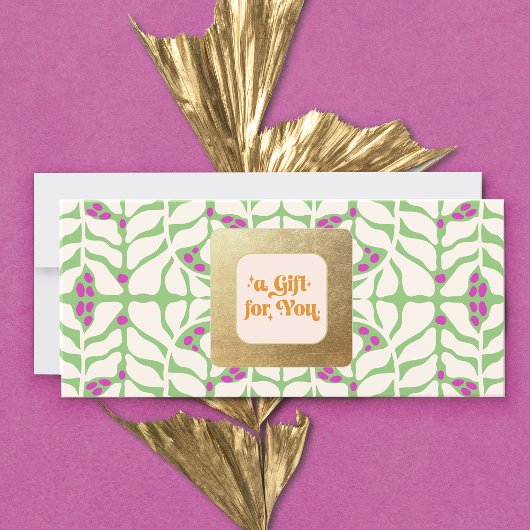 Retro kerstcadeaubon