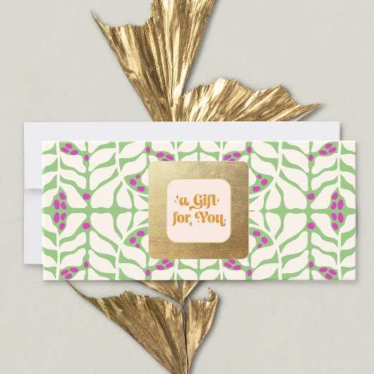 Retro kerstcadeaubon