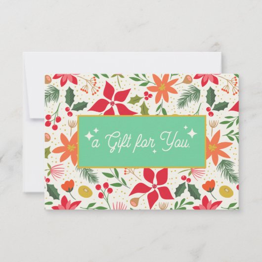 Retro kerstcadeaubon