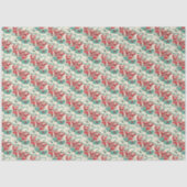 Retro kerstcadeaupapier tissuepapier (Voorkant)