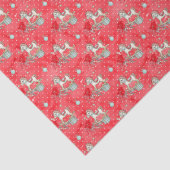 Retro-kerstcadeaupapier voor rotatiepersen tissuepapier (Detail)