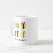 Retro Kerstcadeaus Aanpasbare Kerstmis Koffiemok (Voorkant links)