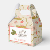 Retro Kerstcadeaus Bedankdoosjes (Voorkant Zijde)