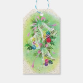 Retro kerstcadeautjes Label voor feestdag Cadeaulabel (Voorkant)