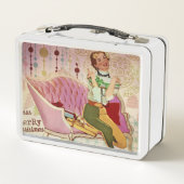 Retro-kerstcadeautjes voor kerstdame (Achterkant)