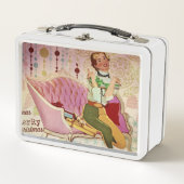 Retro-kerstcadeautjes voor kerstdame (Voorkant)